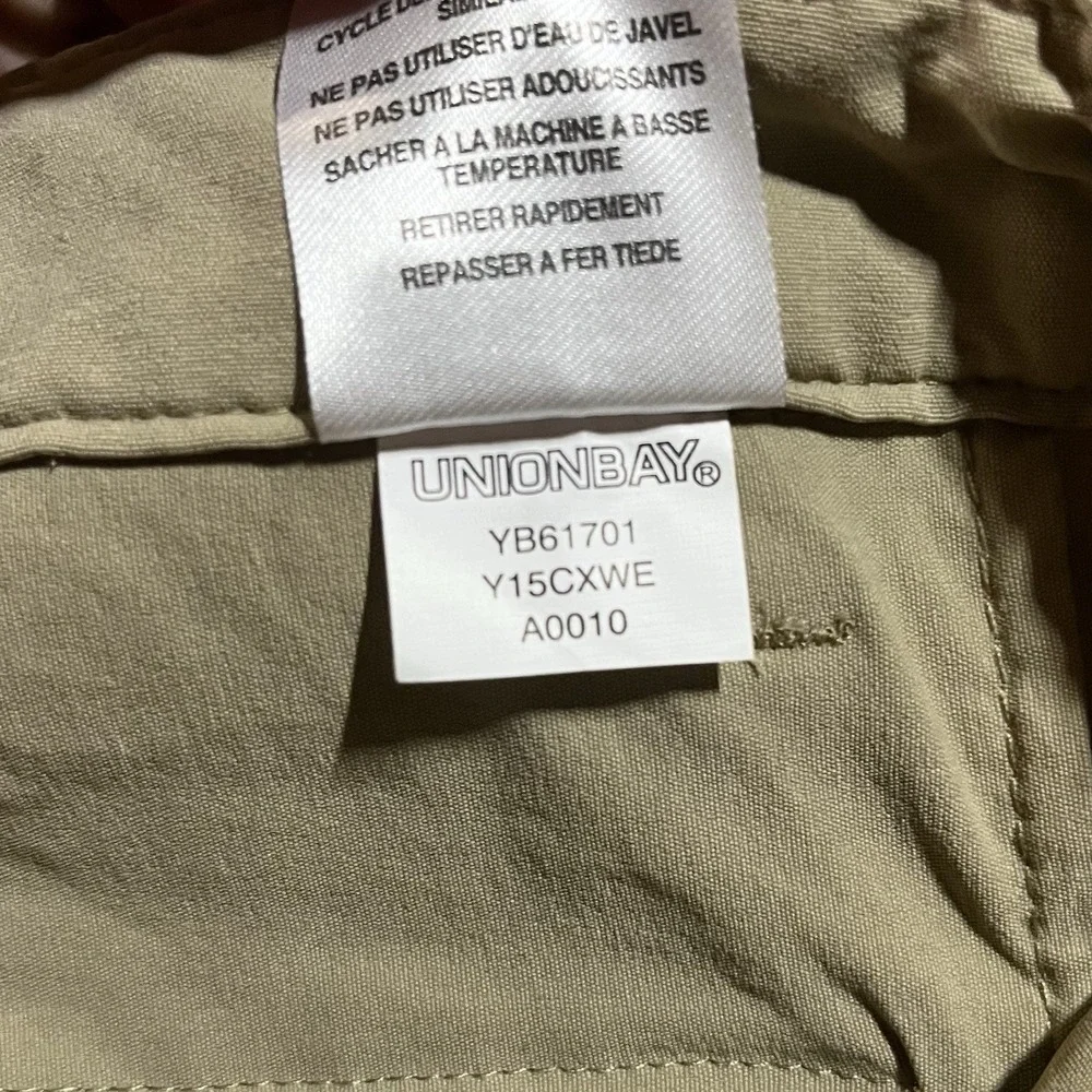 Unionbay Mens UB Tech Classic Chino Casual Pants Cargo Hiking Outdoors Sz 32/32‎